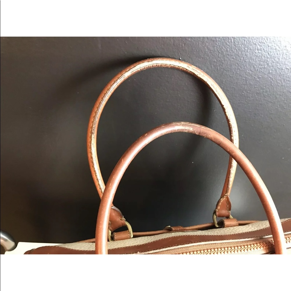 Vtg DOONEY & BOURKE Handbag Purse Ivory Cream Tan - Picture 11 of 14